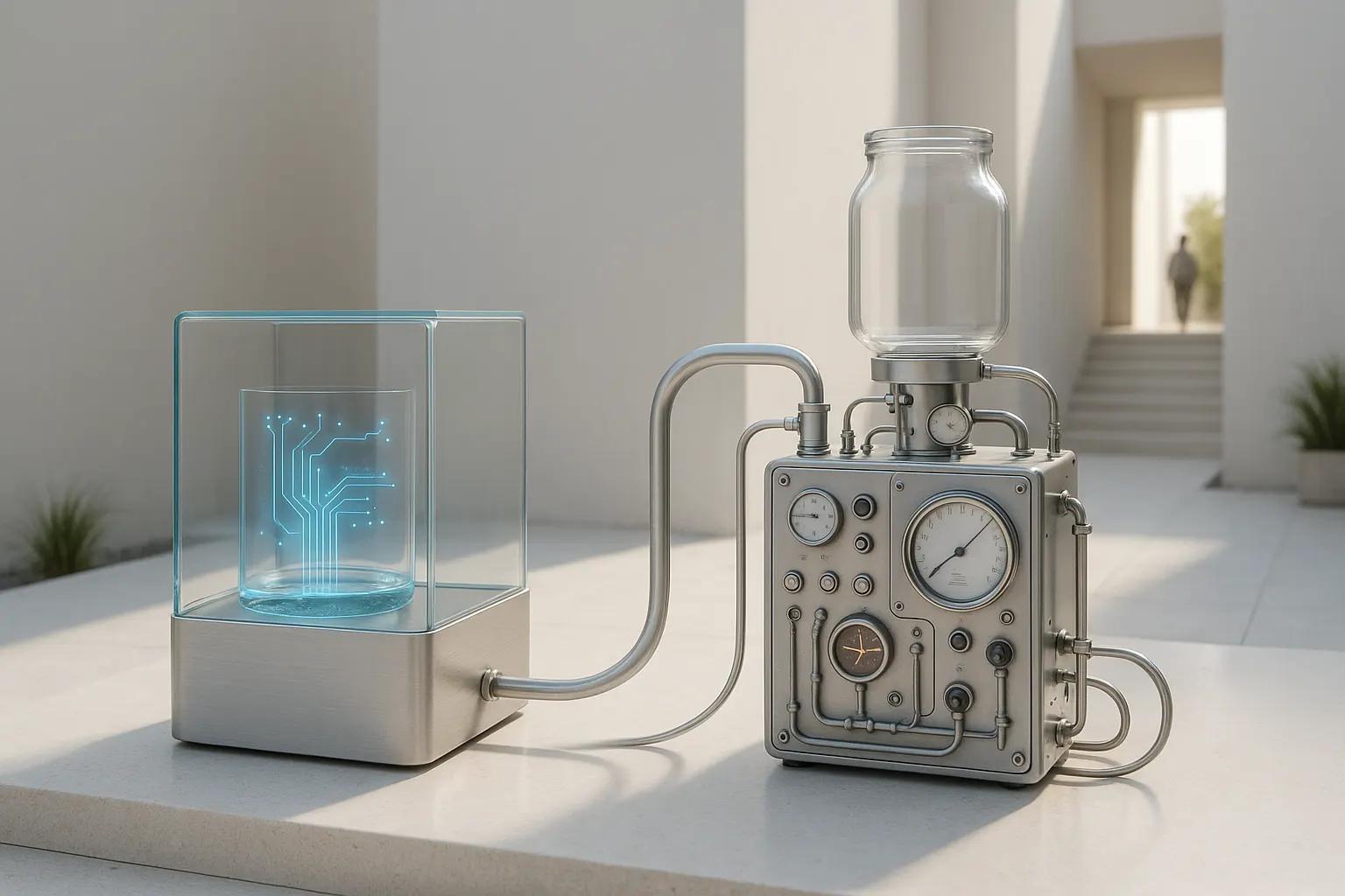 Conceptual 3D render illustrating Should We Build or Buy a Deepfake Detection API?